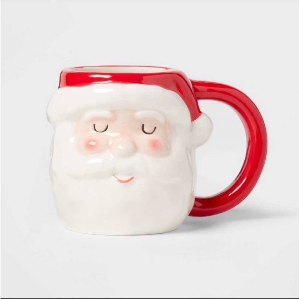 *NEW* Target Wondershop 16oz Stoneware Figural Christmas Santa Mug